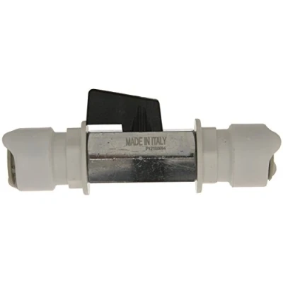 Image of Whale In Line Stem Shut Off Valve Black, 12 mm