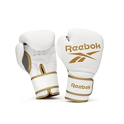 Image of Reebok Boxing Gloves Gold/White 14oz