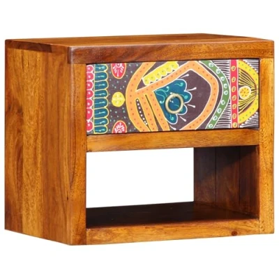 Image of vidaXL Bedside Cabinet 40x35x35 cm Solid Wood Acacia