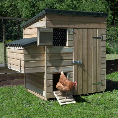 Image of 5&#039;4 x 3&#039;8 Forest Hedgerow Wooden Large Hen House (1.63m 1.12m)