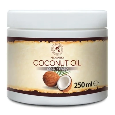 Image of Coconut Oil 250ml Cocos Nucifera Indonesia 100% Pure &amp; Natural Cold Pressed Best Benefits for Skin Hair Face Body Care Unrefined Oils