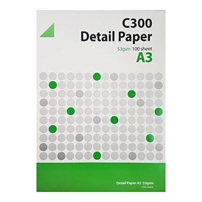 Image of West C300 53 GSM A3 100 Sheets Technical Detail Paper