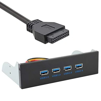 Image of JSER U3 110 BD8 80 Xiwai USB 3.0 HUB 4 Ports Front Panel to Motherboard 20Pin Connector Cable for 5.25inch CD ROM Bay
