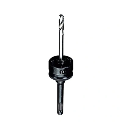 Image of Starrett SDS Plus Holesaw Arbor 32 210mm Hex Shank with HSS Pilot Drill A2 1