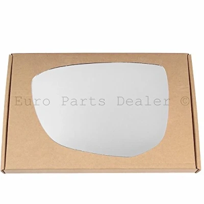 Image of Less4spares Wing Mirror Glass Left Compatible with Citroen C4 Cactus 2014 2018 STICK ON Passenger Near Side Convex