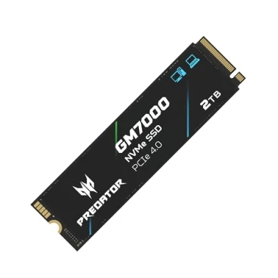 Image of Acer Predator GM7000 2TB Internal SSD: M.2 2280 PCIe NVMe Gen4x4 with DRAM Cache, Up to 7400 MB/s Read, Solid State Drive for Laptop &amp; Desktop PC, PS5 Compatible