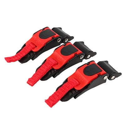 Image of Qiilu Helmet Buckle, 3X Motorcycle Speed Clip Quick Release Chin Strap Button Pull Buckle Bike