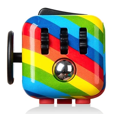 Image of Paochocky Rainbow Fidget Toy Cube with Click Ball, Anti anxiety Stress Toys for Children, Teen, Adult Reliever