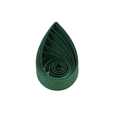 Image of ODETOJOY Quilling Paper Strips Dark Green Single Color 120pc Strip Set Forest (10mm 0.4inch)