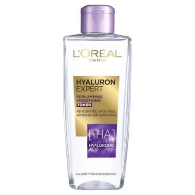 Image of L&#039;Oréal Paris Hyaluron Expert Replumping Toner, Hyaluronic acid, removes traces of makeup and refreshes skin complexion, 200ml