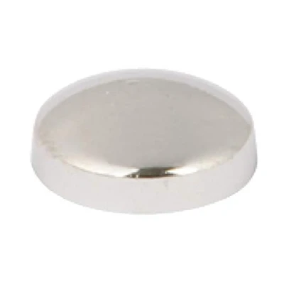 Image of HARDWARE FOR YOU LTD PLASTIDOME SNAP ON Screw Cover CAPS 6/8 Gauge 15MM Diameter Plastic Chrome Finish