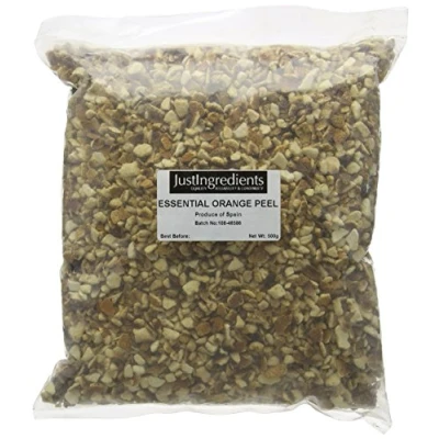Image of JustIngredients Essentials Orange Peel Coarse Cut 500 g (Pack of 3)