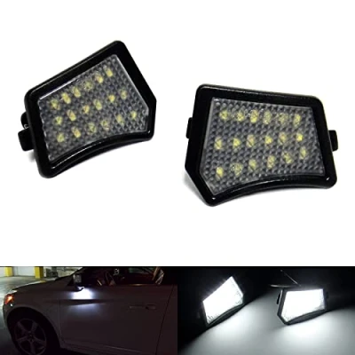 Image of RZG 2x LED Side View Mirror Puddle Light White Canbus For C30 C70 II S40 S60 S80 V50 V60 V70 XC70 XC90