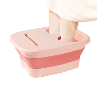 Image of Foot Spa Bath Tub Soak Basin Feet Massage Bucket Stress Relief Spa, Foldable Large Soaking Tray