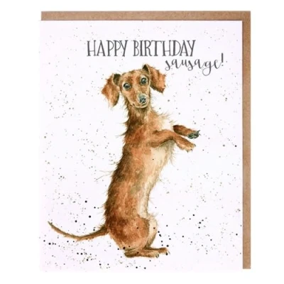 Image of Wrendale Designs &#039;Sausage&#039; Card