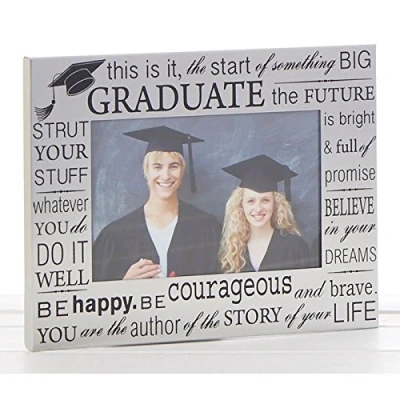 Image of Gifts Satin Silver Graduation 6 x 4 Photo Frame 60365