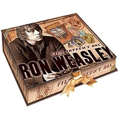 Image of The Noble Collection Harry Potter Ron Artefact Box 11in (28cm) Includes 7 Replica Items Officially Licensed Film Set Movie Props Gifts