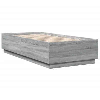 Image of vidaXL Bed Frame without Mattress Grey Sonoma 90x200 cm