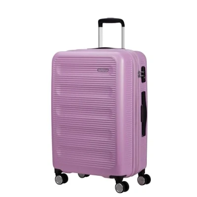 Image of American Tourister Astrobeam Spinner M, Expandable Case, 67 cm, 69/80 L, Purple (Pastel Lavender), Pastel Lavender, Koffer Suitcase