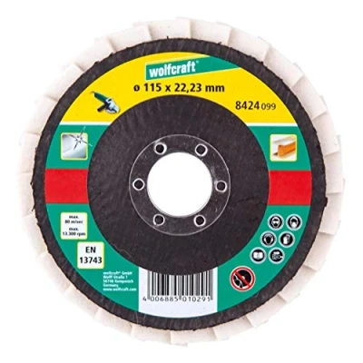 Image of wolfcraft Felt Lamellar Flap Disc I 8424099
