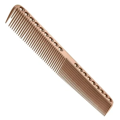 Image of Nicoone Professional Hair Combs, Aviation Aluminum Metal Cutting Comb Hairdressing Comb, Salon Master Barber for and Styling, Pink L