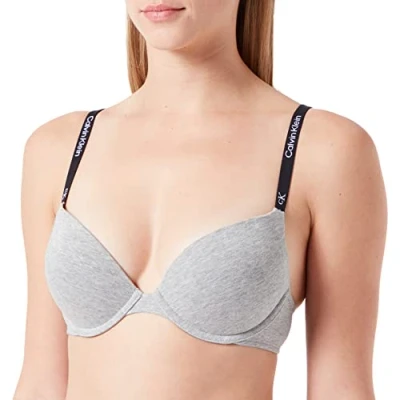 Image of Calvin Klein Push Up Bras Grey (Grey Heather)