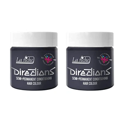 Image of 2x La Riche Directions Semi Permanent Hair Color 100ml Tub Stormy Grey