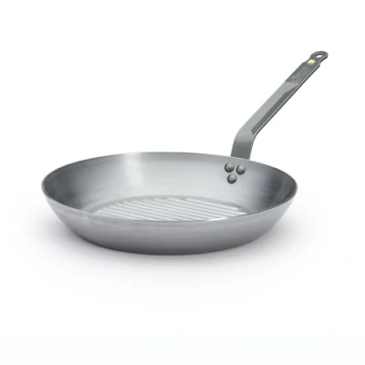 Image of De Buyer 5613.26 Mineral B Element Round Grill Frying Pan, 26 cm Diameter