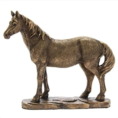 Image of The Leonardo Collection LP46000 Reflections Bronzed Horse Ornament, 18x5x15cm