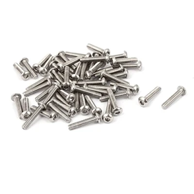 Image of Sourcingmap M3 x 14mm Stainless Steel Button Head Socket Cap Screw 50 Pcs