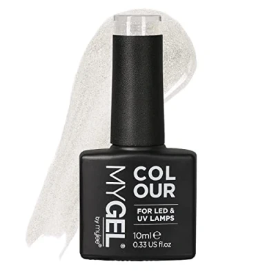 Image of Mylee Gel Nail Polish 10ml [Snow flakes] UV/LED Soak Off Art Manicure Pedicure for Professional, Salon &amp; Home Use [Fine Glitters Range] Long Lasting Easy to Apply