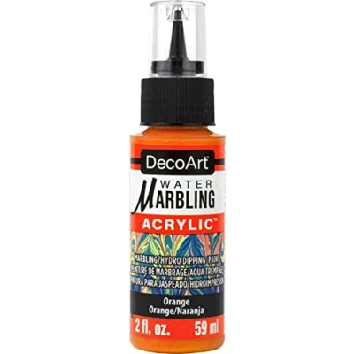 Image of DecoArt Water Marbling Paint 2oz Orange