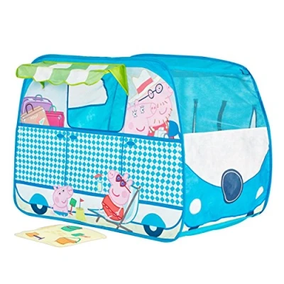 Image of Peppa Pig Campervan Pop Up Play Tent Playhouse, Multi Colour