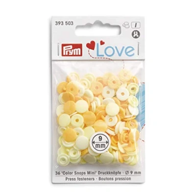 Image of Prym Fasteners, Yellow, One Size