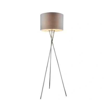 Image of Gustav Tripod Floor Lamp Chrome 1x E27