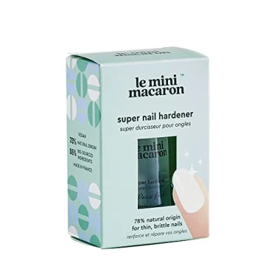 Image of Le Mini Macaron Paris Roc 3 in 1 Hardener Nail Care Treats, Moisturizes and Restores Nails Vegan, Cruelty Free, 9 Free 10ml