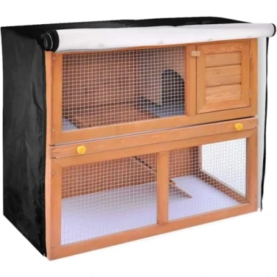 Image of 48 Inch Rabbit Hutch Cover,Guinea Pig Hutch,Rabbit Outdoor Waterproof,Rabbit Hideaway,Small Animal House122cmx50cmx105cm