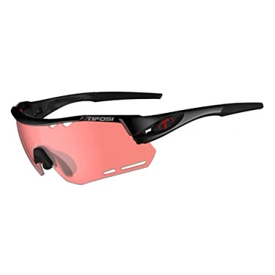 Image of Tifosi Alliant Crystal Black/Enliven Bike Red Lens