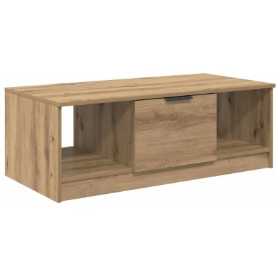Image of vidaXL Coffee Table Artisan oak 100 x 50 36 cm Engineered wood