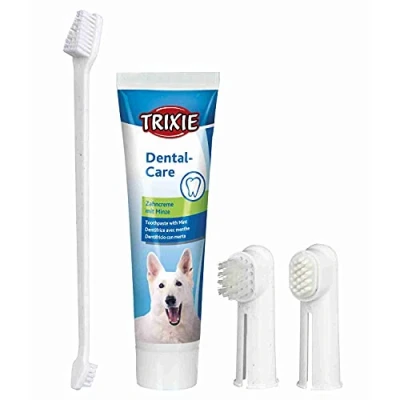 Image of Trixie 2561 Dental Care Kit, dog, White