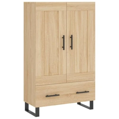 Image of vidaXL Highboard Sideboard Cupboard Side Cabinet Sonoma Oak Engineered Wood