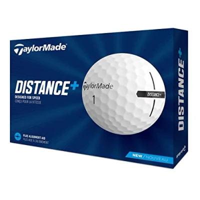 Image of TaylorMade Distance+ Golf Balls 2021, White