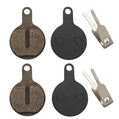 Image of 2 Pairs Resin Semi Metallic Bicycle Disc Brake Pads with Springs &amp; Securing Clips Compatible Tektro Novela Lyra L10 11 IOX