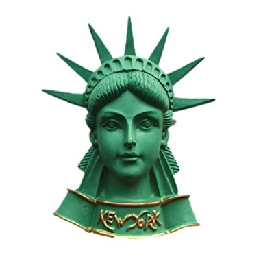 Image of 3D Statue of Liberty New York USA Souvenir Fridge magnet ， Home &amp; Kitchen Decoration magnetic sticker, America refrigerator