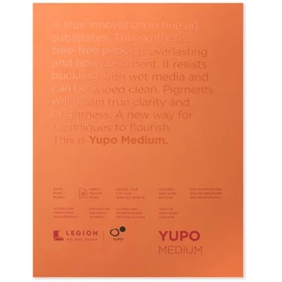 Image of Yupo Paper L21 YUP197W912 White Sheets (10 Pack), 9&quot; x 12&quot;
