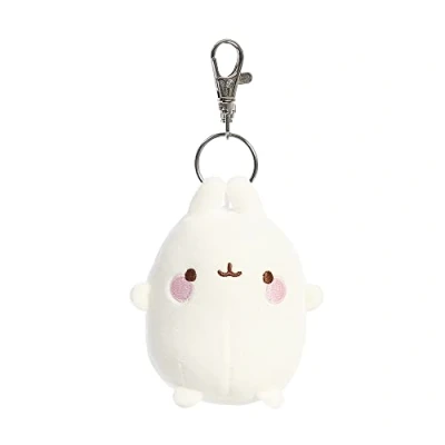 Image of AURORA, 14223, Molang Key Clip, 4In, Soft Toy, White
