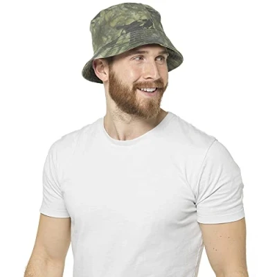 Image of undercover lingerie Mens Tie Dye Bucket Hat GL825 Green M/L