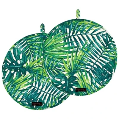 Image of Ragged Rose Aga mats, 100% cotton, Green, 38 39cms