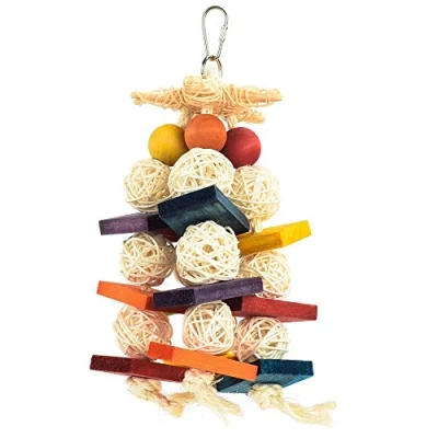 Image of Willow Wizard Hanging Natural Parrot Toy