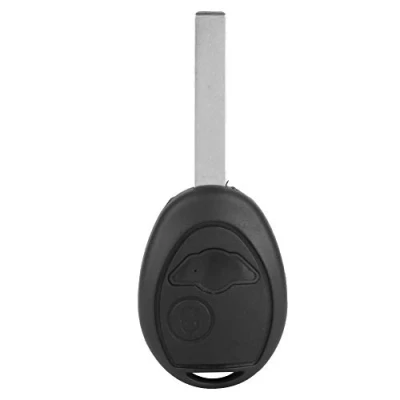 Image of Suuonee Key Shell Case, 2 Buttons Black Car ABS Remote Fob Case Cover Fit for MINI One Cooper S R50